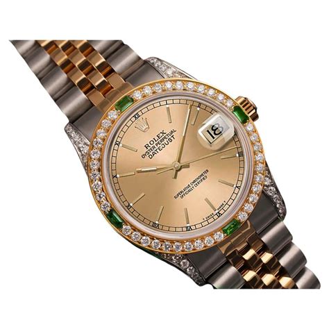 Rolex with champagne dial